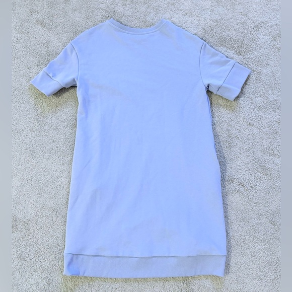Armani Exchange Cursive Logo Sweatshirt Dress A/X lavender Size M NWOT - Picture 6 of 7